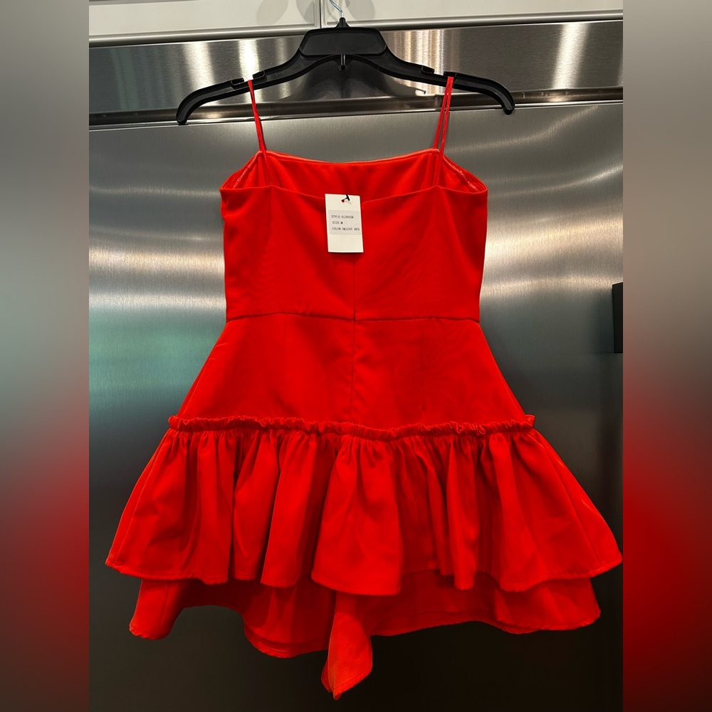 Fun Boutique Fire Red Ruffle Romper